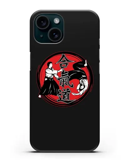 Чехол Айкидо спарринг силиконовый для iPhone 15