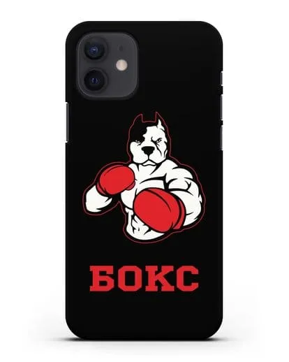 Чехол с надписью Боксер силиконовый для iPhone 12