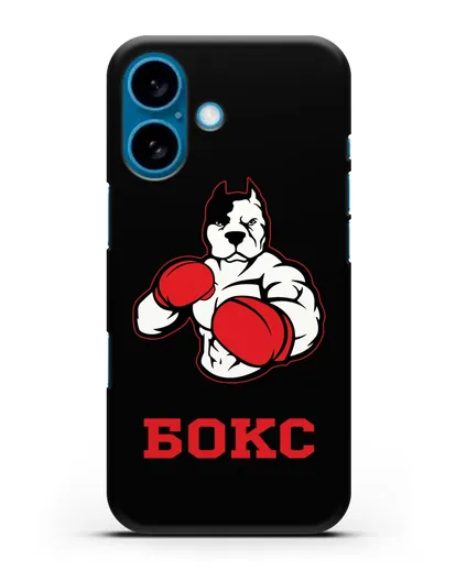 Чехол с надписью Боксер силиконовый для iPhone 16