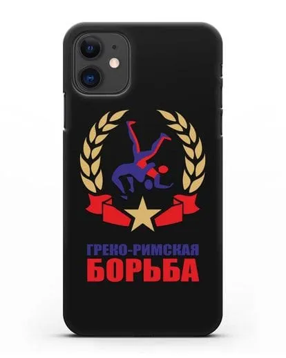 Чехол с логотипом и надписью Греко-римская борьба силиконовый для iPhone 11