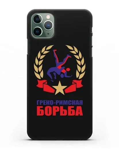 Чехол с логотипом и надписью Греко-римская борьба силиконовый для iPhone 11 Pro Max
