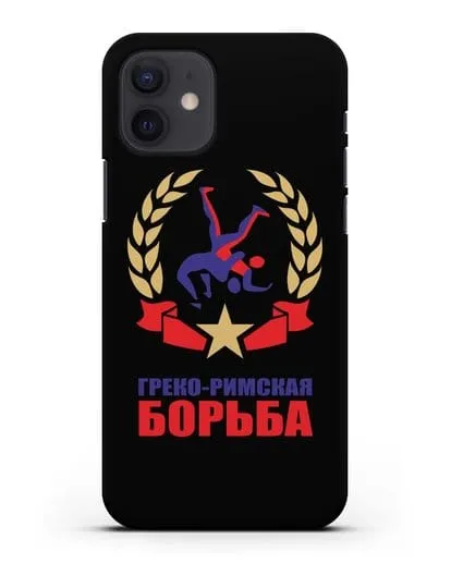 Чехол с логотипом и надписью Греко-римская борьба силиконовый для iPhone 12