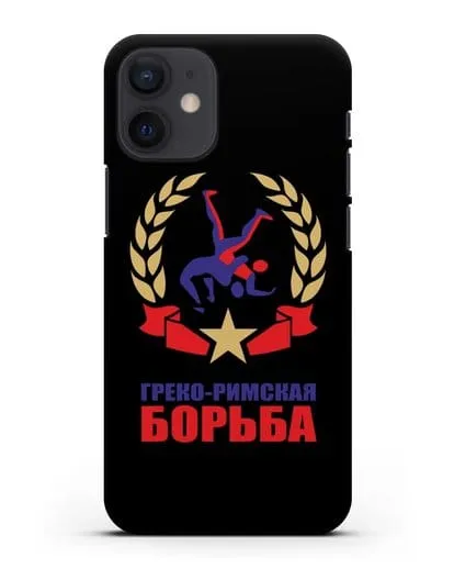 Чехол с логотипом и надписью Греко-римская борьба силиконовый для iPhone 12 mini