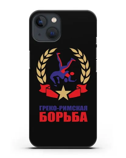 Чехол с логотипом и надписью Греко-римская борьба силиконовый для iPhone 13 Mini