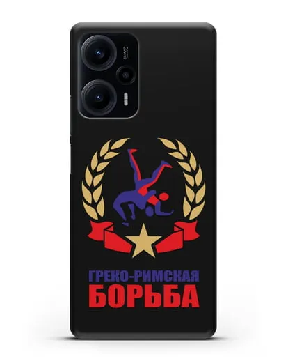 Чехол с логотипом и надписью Греко-римская борьба силиконовый для Xiaomi Poco F5