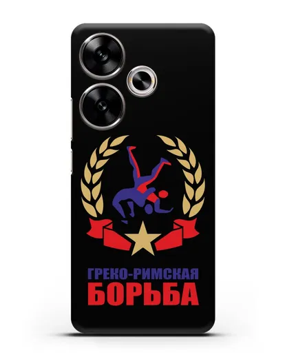 Чехол с логотипом и надписью Греко-римская борьба силиконовый для Xiaomi Poco F6