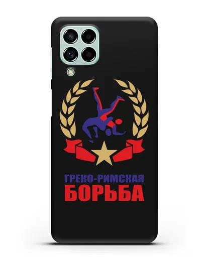 Чехол с логотипом и надписью Греко-римская борьба силиконовый для Samsung Galaxy M53 [SM-M536]
