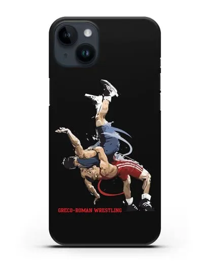 Чехол с изображением борцов силиконовый для iPhone 14 Plus