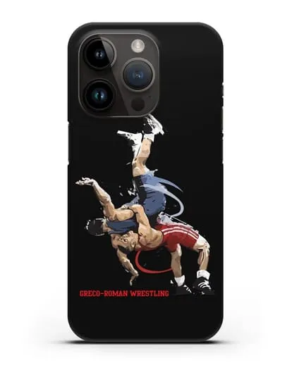 Чехол с изображением борцов силиконовый для iPhone 14 Pro