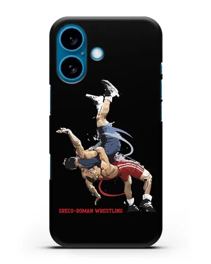 Чехол с изображением борцов силиконовый для iPhone 16