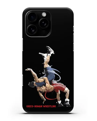 Чехол с изображением борцов силиконовый для iPhone 16 Pro Max