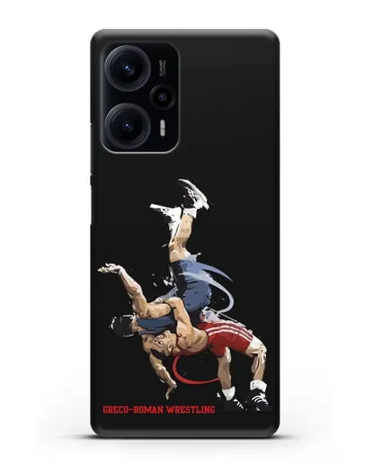 Чехол с изображением борцов силиконовый для Xiaomi Poco F5