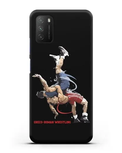 Чехол с изображением борцов силиконовый для Xiaomi Poco M3