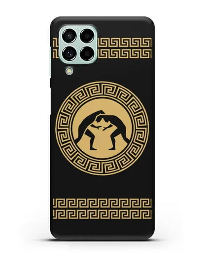 Чехол с борцами в греческом стиле силиконовый для Samsung Galaxy M53 [SM-M536]