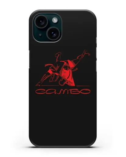 Чехол с иллюстрацией Самбо силиконовый для iPhone 15