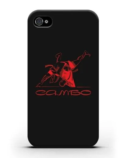Чехол с иллюстрацией Самбо силиконовый для iPhone 4/4s