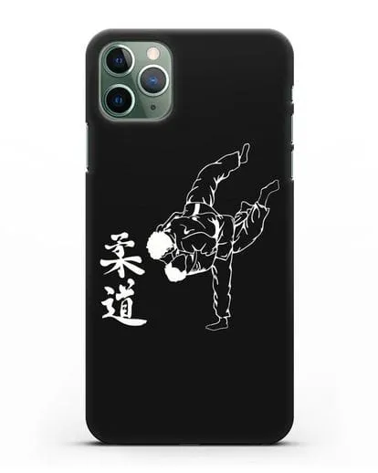 Чехол с борцами Дзюдо силиконовый для iPhone 11 Pro