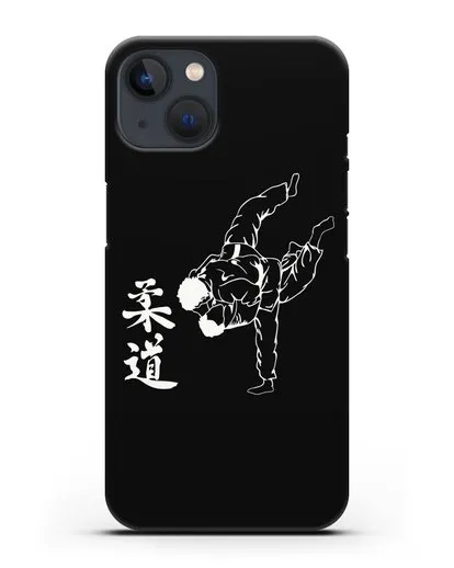 Чехол с борцами Дзюдо силиконовый для iPhone 13