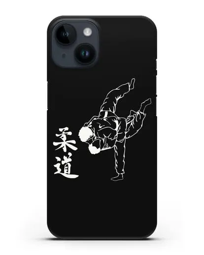 Чехол с борцами Дзюдо силиконовый для iPhone 14