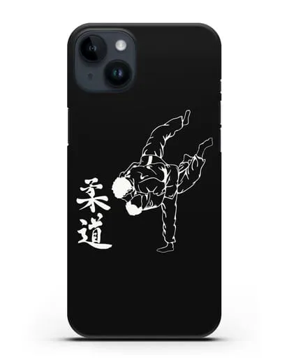 Чехол с борцами Дзюдо силиконовый для iPhone 14 Plus