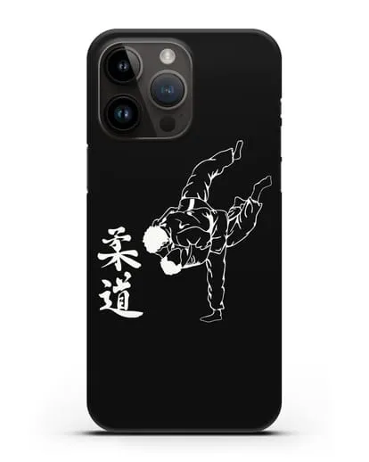 Чехол с борцами Дзюдо силиконовый для iPhone 14 Pro Max