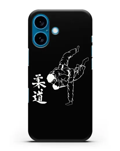 Чехол с борцами Дзюдо силиконовый для iPhone 16