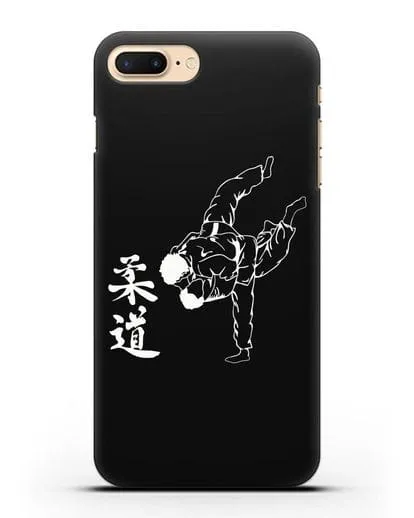 Чехол с борцами Дзюдо силиконовый для iPhone 8 Plus