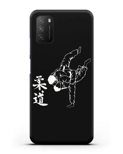 Чехол с борцами Дзюдо силиконовый для Xiaomi Poco M3