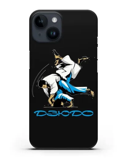 Чехол с изображением Дзюдо спарринга силиконовый для iPhone 14