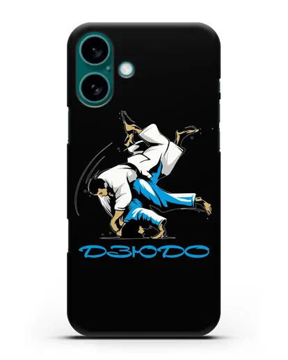 Чехол с изображением Дзюдо спарринга силиконовый для iPhone 16 Plus