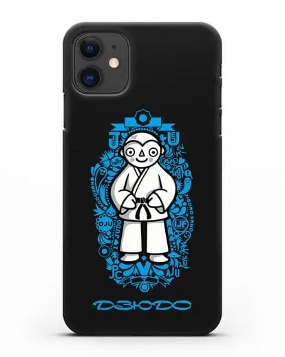 Чехол с иллюстрацией дзюдоиста силиконовый для iPhone 11