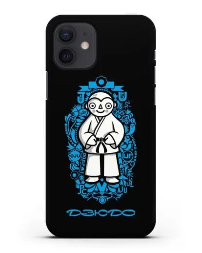 Чехол с иллюстрацией дзюдоиста силиконовый для iPhone 12
