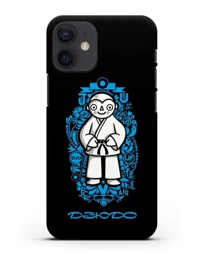 Чехол с иллюстрацией дзюдоиста силиконовый для iPhone 12 mini
