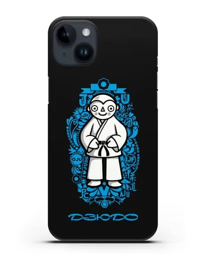 Чехол с иллюстрацией дзюдоиста силиконовый для iPhone 14 Plus