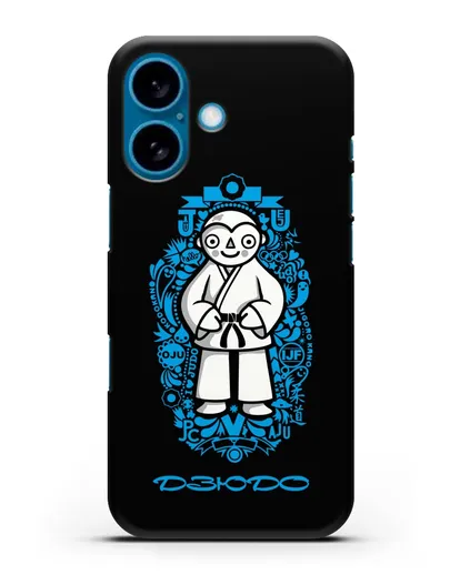 Чехол с иллюстрацией дзюдоиста силиконовый для iPhone 16