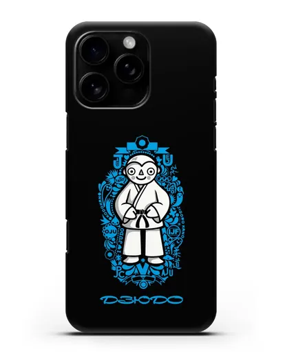 Чехол с иллюстрацией дзюдоиста силиконовый для iPhone 16 Pro Max