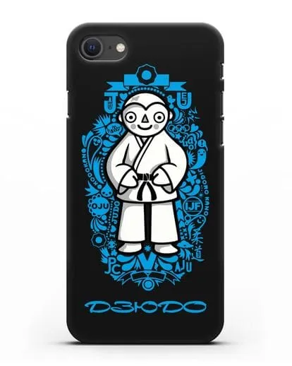Чехол с иллюстрацией дзюдоиста силиконовый для iPhone SE 2020