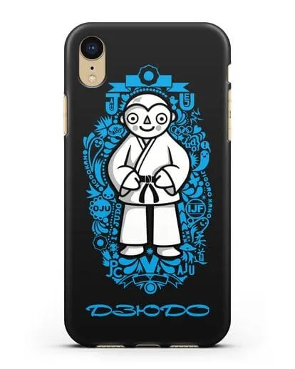 Чехол с иллюстрацией дзюдоиста силиконовый для iPhone XR