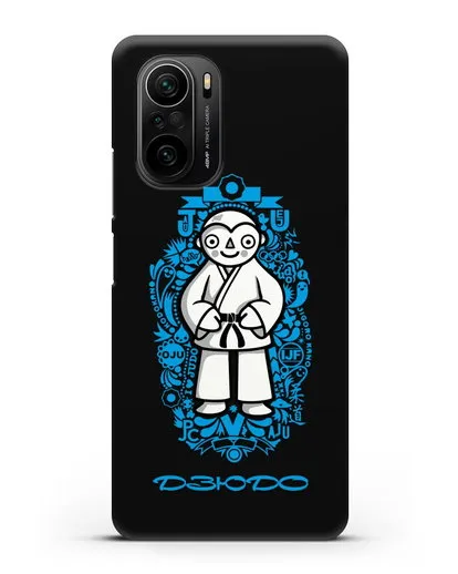 Чехол с иллюстрацией дзюдоиста силиконовый для Xiaomi Poco F3