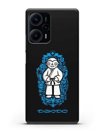 Чехол с иллюстрацией дзюдоиста силиконовый для Xiaomi Poco F5