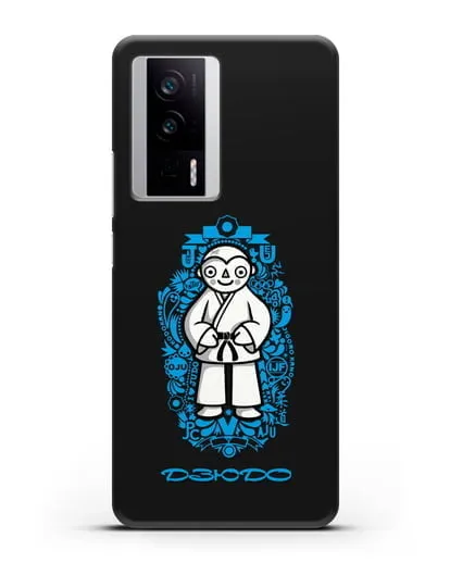 Чехол с иллюстрацией дзюдоиста силиконовый для Xiaomi Poco F5 Pro