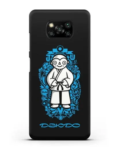 Чехол с иллюстрацией дзюдоиста силиконовый для Xiaomi Poco X3