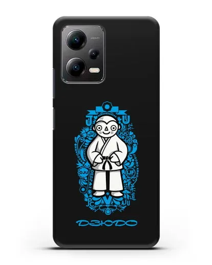Чехол с иллюстрацией дзюдоиста силиконовый для Xiaomi Poco X5