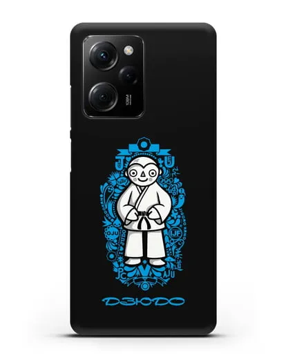 Чехол с иллюстрацией дзюдоиста силиконовый для Xiaomi Poco X5 Pro