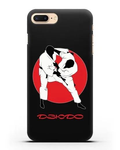 Чехол с иллюстрацией борцов Дзюдо силиконовый для iPhone 7 Plus