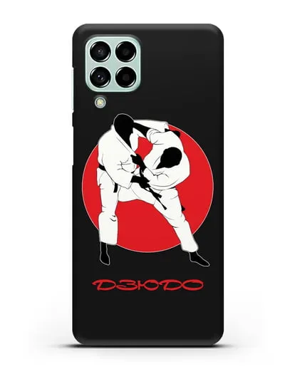 Чехол с иллюстрацией борцов Дзюдо силиконовый для Samsung Galaxy M53 [SM-M536]
