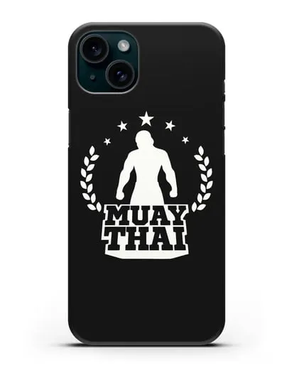 Чехол с логотипом Muay Thai силиконовый для iPhone 15 Plus
