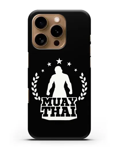 Чехол с логотипом Muay Thai силиконовый для iPhone 16 Pro