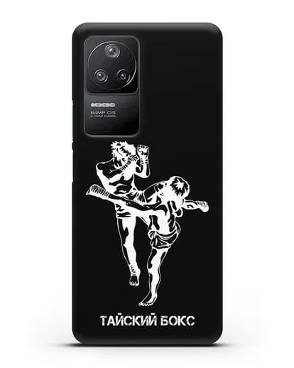Чехол с бойцами и надписью Тайский бокс силиконовый для Xiaomi Poco F4