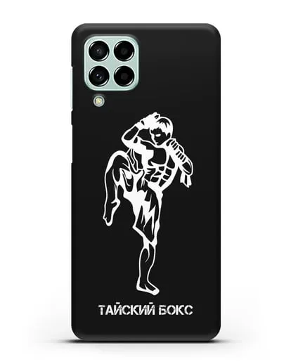 Чехол с бойцом и надписью Тайский бокс силиконовый для Samsung Galaxy M53 [SM-M536]